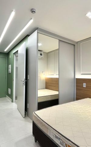 Studio à venda com 25m², 1 quarto e sem vaga Studio à venda com 25m², 1 quarto e sem vagaSala/Quarto
