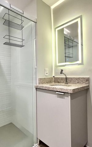 Studio à venda com 25m², 1 quarto e sem vaga Studio à venda com 25m², 1 quarto e sem vagaBanheiro