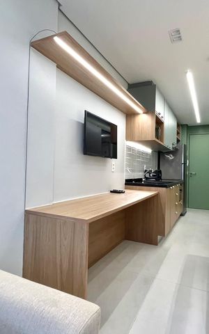 Studio à venda com 25m², 1 quarto e sem vaga Studio à venda com 25m², 1 quarto e sem vagaVaranda