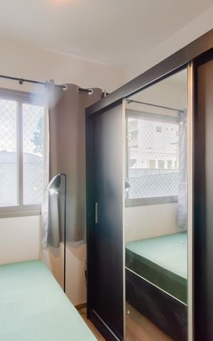 Apartamento à venda com 28m², 1 quarto e sem vaga Apartamento à venda com 28m², 1 quarto e sem vagaSala/Quarto