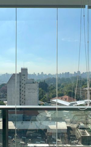 Studio para alugar com 26m², 1 quarto e 1 vaga Studio para alugar com 26m², 1 quarto e 1 vagaVaranda