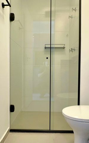 Studio para alugar com 26m², 1 quarto e 1 vaga Studio para alugar com 26m², 1 quarto e 1 vagaBanheiro