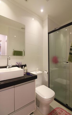 Apartamento à venda com 97m², 2 quartos e 1 vagaBanheiro Social