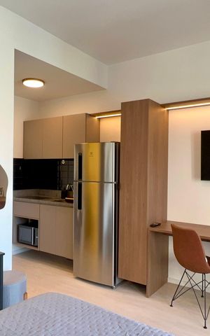 Studio para alugar com 26m², 1 quarto e 1 vaga Studio para alugar com 26m², 1 quarto e 1 vagaStudio