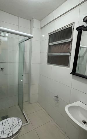 Apartamento para alugar com 40m², 1 quarto e 1 vaga Apartamento para alugar com 40m², 1 quarto e 1 vagaBanheiro