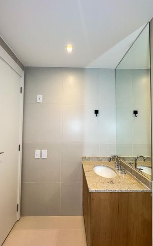 Apartamento para alugar com 107m², 2 quartos e 2 vagasBanheiro da Suíte