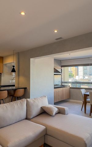 Apartamento para alugar com 107m², 2 quartos e 2 vagasSala