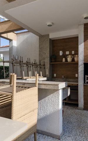 Apartamento para alugar com 64m², 2 quartos e 2 vagas Apartamento para alugar com 64m², 2 quartos e 2 vagasÁrea comum - Churrasqueira