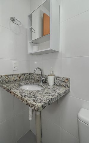 Apartamento para alugar com 44m², 2 quartos e 1 vaga Apartamento para alugar com 44m², 2 quartos e 1 vagaBanheiro Social