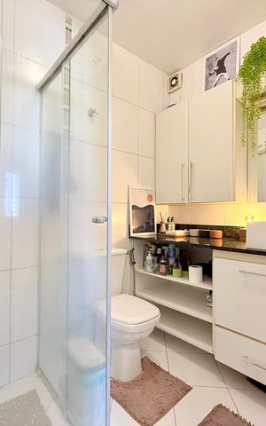 Apartamento à venda com 60m², 2 quartos e 1 vaga Apartamento à venda com 60m², 2 quartos e 1 vagaBanheiro