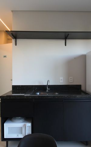 Studio à venda com 27m², 1 quarto e sem vagaCozinha