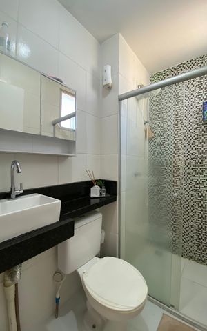 Apartamento à venda com 59m², 2 quartos e 1 vaga Apartamento à venda com 59m², 2 quartos e 1 vagaBanheiro