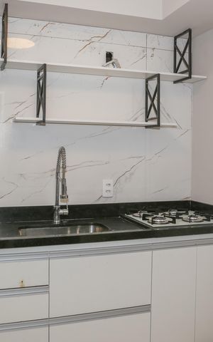 Apartamento para alugar com 30m², 1 quarto e sem vaga Apartamento para alugar com 30m², 1 quarto e sem vagaSala e Cozinha