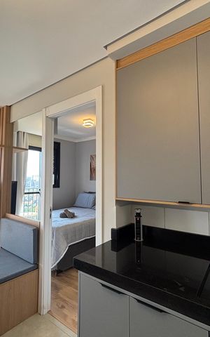 Apartamento à venda com 27m², 1 quarto e sem vaga Apartamento à venda com 27m², 1 quarto e sem vagaSala/Cozinha