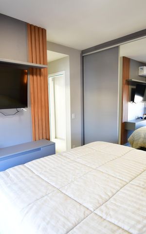 Apartamento à venda com 79m², 2 quartos e 2 vagasQuarto 2 - Suíte