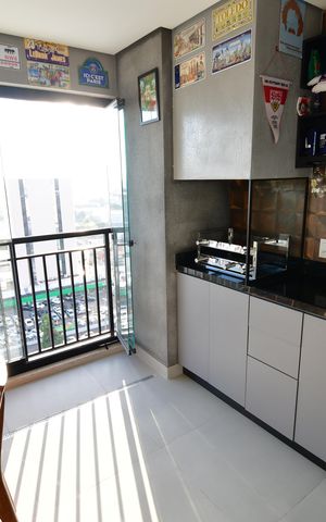Apartamento à venda com 79m², 2 quartos e 2 vagasVaranda gourmet