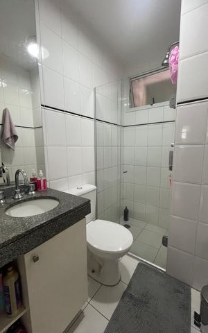 Apartamento à venda com 75m², 3 quartos e 2 vagas Apartamento à venda com 75m², 3 quartos e 2 vagasBanheiro