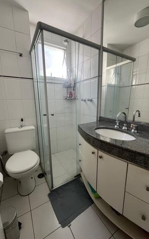 Apartamento à venda com 75m², 3 quartos e 2 vagas Apartamento à venda com 75m², 3 quartos e 2 vagasBanheiro