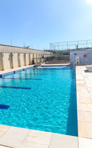 Apartamento à venda com 46m², 2 quartos e 1 vaga Apartamento à venda com 46m², 2 quartos e 1 vagaÁrea comum - Piscina