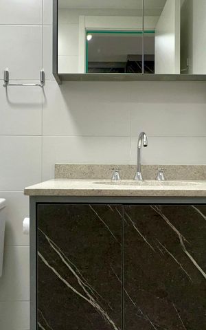 Studio para alugar com 41m², 1 quarto e sem vaga Studio para alugar com 41m², 1 quarto e sem vagaBanheiro