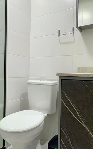 Studio para alugar com 41m², 1 quarto e sem vaga Studio para alugar com 41m², 1 quarto e sem vagaBanheiro