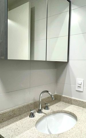 Studio para alugar com 41m², 1 quarto e sem vaga Studio para alugar com 41m², 1 quarto e sem vagaBanheiro