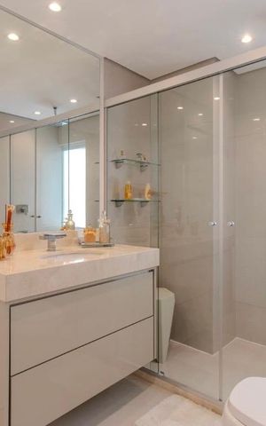 Apartamento à venda com 131m², 2 quartos e 1 vaga Apartamento à venda com 131m², 2 quartos e 1 vagaBanheiro