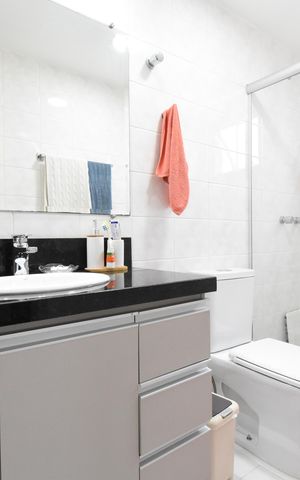 Apartamento à venda com 89m², 3 quartos e 1 vagaBanheiro da Suíte