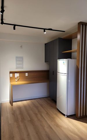 Apartamento para alugar com 27m², 1 quarto e 1 vaga