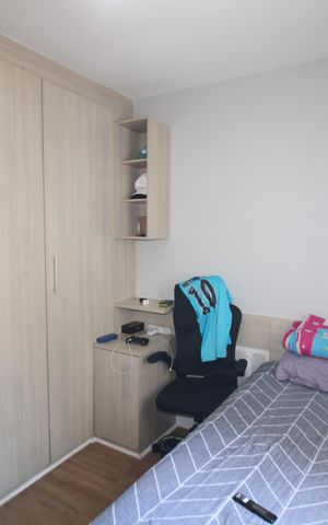 Apartamento à venda com 47m², 2 quartos e 1 vagaQuarto 2