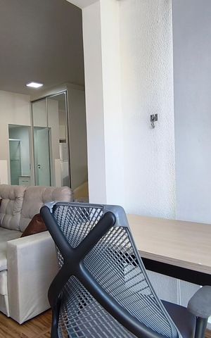 Studio à venda com 42m², 1 quarto e 1 vagaVaranda