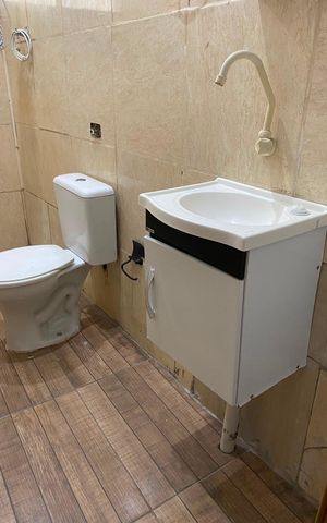 Studio para alugar com 30m², 1 quarto e sem vaga Studio para alugar com 30m², 1 quarto e sem vagaBanheiro