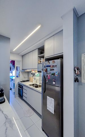 Apartamento à venda com 67m², 2 quartos e 1 vagaCozinha