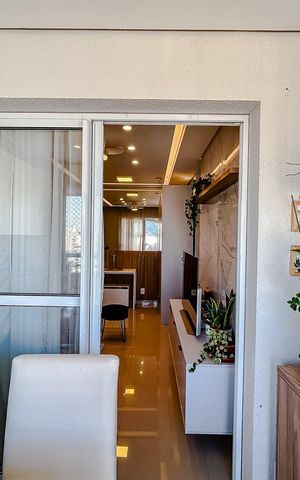 Apartamento à venda com 67m², 2 quartos e 1 vagaVaranda