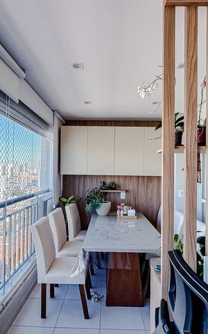 Apartamento à venda com 67m², 2 quartos e 1 vagaVaranda