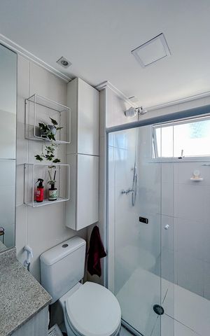 Apartamento à venda com 67m², 2 quartos e 1 vagaBanheiro da Suíte