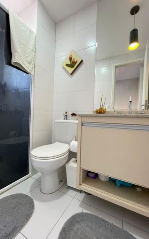 Apartamento à venda com 104m², 2 quartos e 1 vaga Apartamento à venda com 104m², 2 quartos e 1 vagaBanheiro