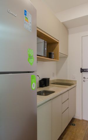 Studio para alugar com 35m², 1 quarto e sem vaga Studio para alugar com 35m², 1 quarto e sem vagaCozinha