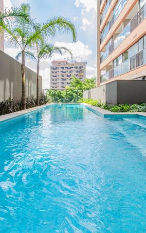 Studio para alugar com 35m², 1 quarto e sem vaga Studio para alugar com 35m², 1 quarto e sem vagaÁrea comum - Piscina
