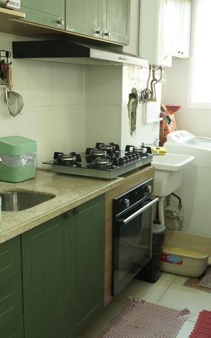 Apartamento à venda com 48m², 2 quartos e 1 vagaCozinha e Área de Serviço