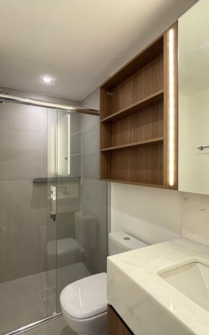 Apartamento para alugar com 41m², 1 quarto e 1 vaga Apartamento para alugar com 41m², 1 quarto e 1 vagaBanheiro