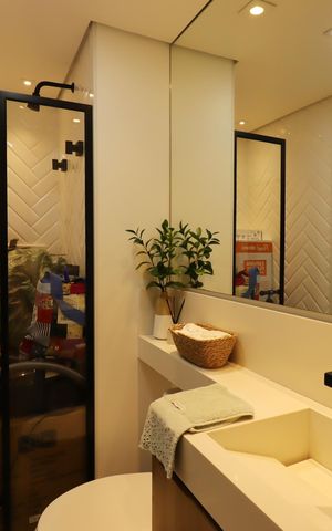Apartamento à venda com 70m², 2 quartos e 2 vagasBanheiro Social