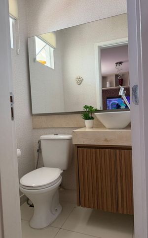 Casa de condomínio à venda com 119m², 4 quartos e 2 vagas Casa de condomínio à venda com 119m², 4 quartos e 2 vagasBanheiro