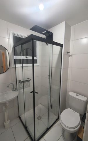 Apartamento para alugar com 51m², 2 quartos e 2 vagas Apartamento para alugar com 51m², 2 quartos e 2 vagasBanheiro social