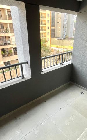 Studio à venda com 24m², 1 quarto e sem vagaVaranda