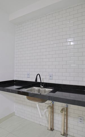 Studio à venda com 17m², 1 quarto e sem vagaCozinha e Área de Serviço