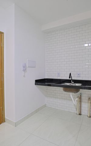Studio à venda com 17m², 1 quarto e sem vagaCozinha e Área de Serviço
