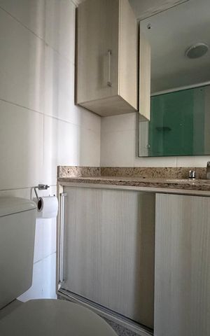 Apartamento para alugar com 70m², 2 quartos e 1 vaga Apartamento para alugar com 70m², 2 quartos e 1 vagaBanheiro da suíte