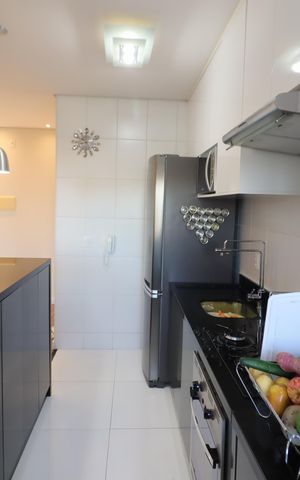 Apartamento à venda com 46m², 2 quartos e 1 vagaCozinha e Área de Serviço