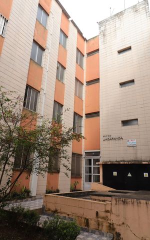 Apartamento à venda com 59m², 2 quartos e 1 vagaFachada do bloco